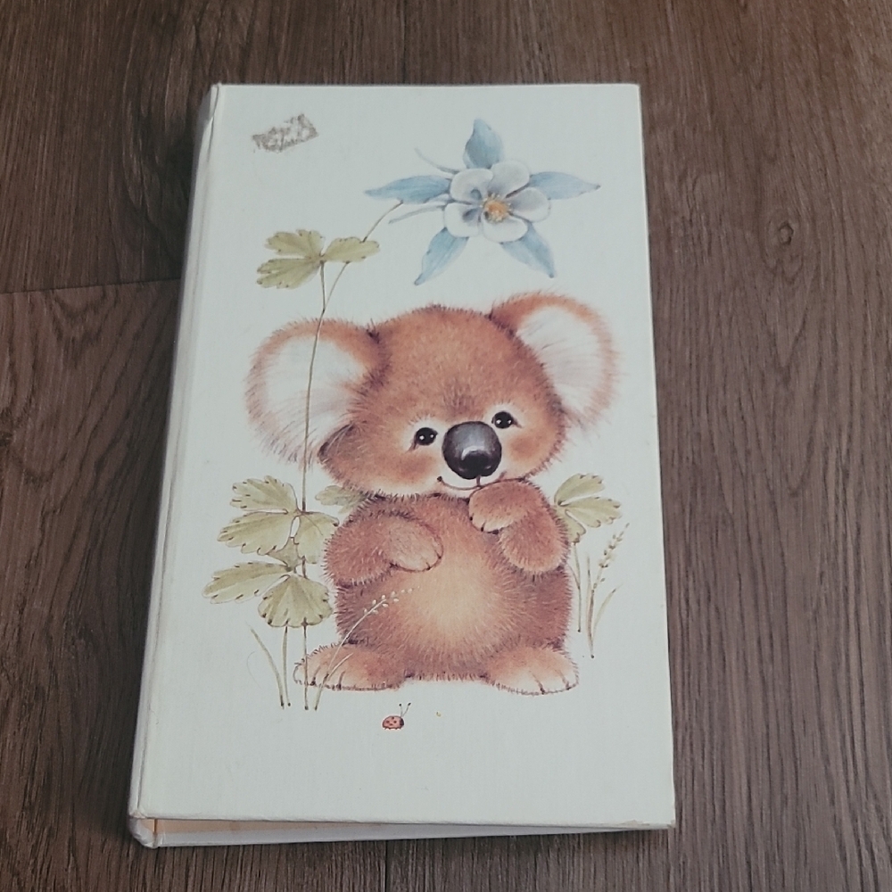Adorable Koala Album with Floral Design